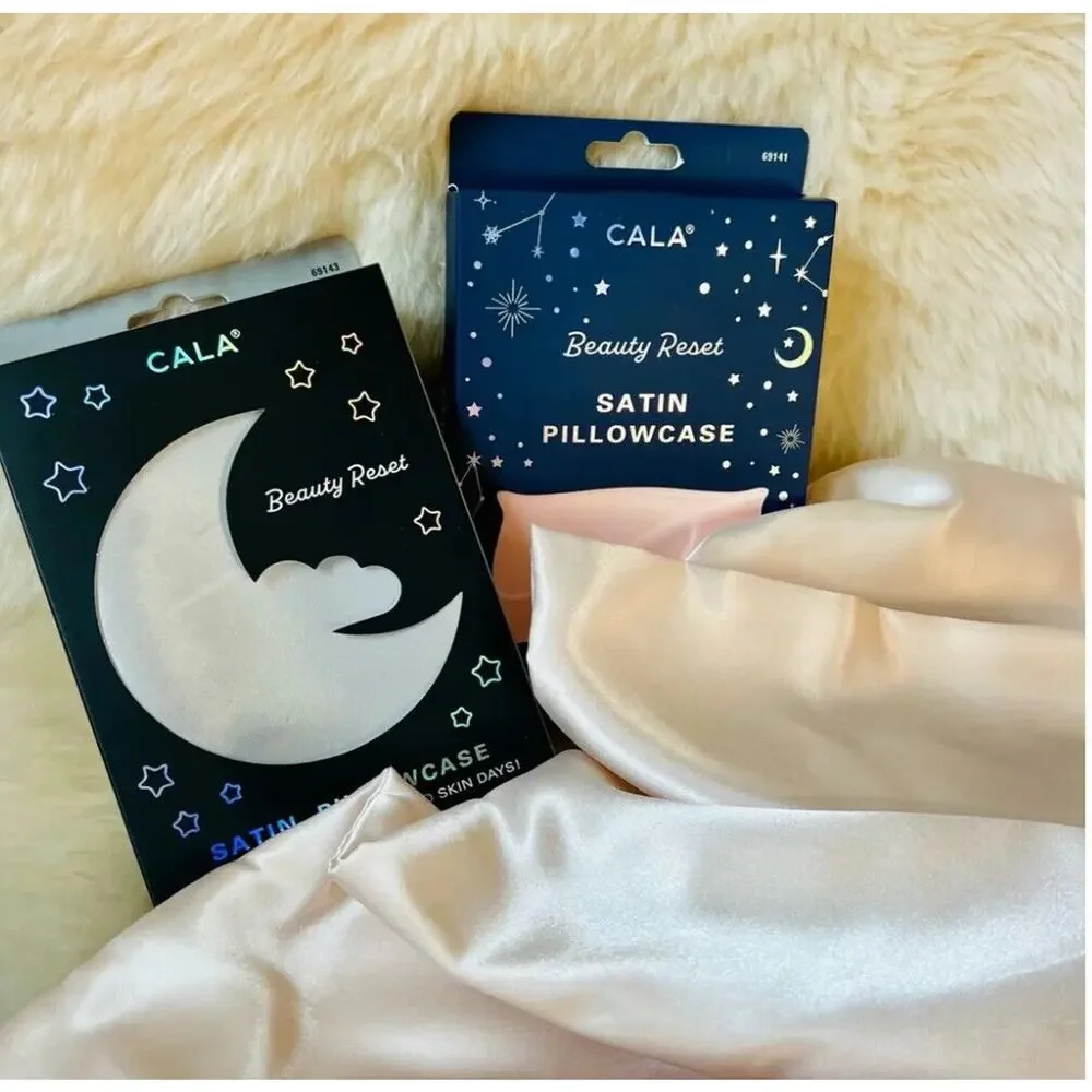CALA Satin Pillowcase Queen Standard size Ivory‎ Color